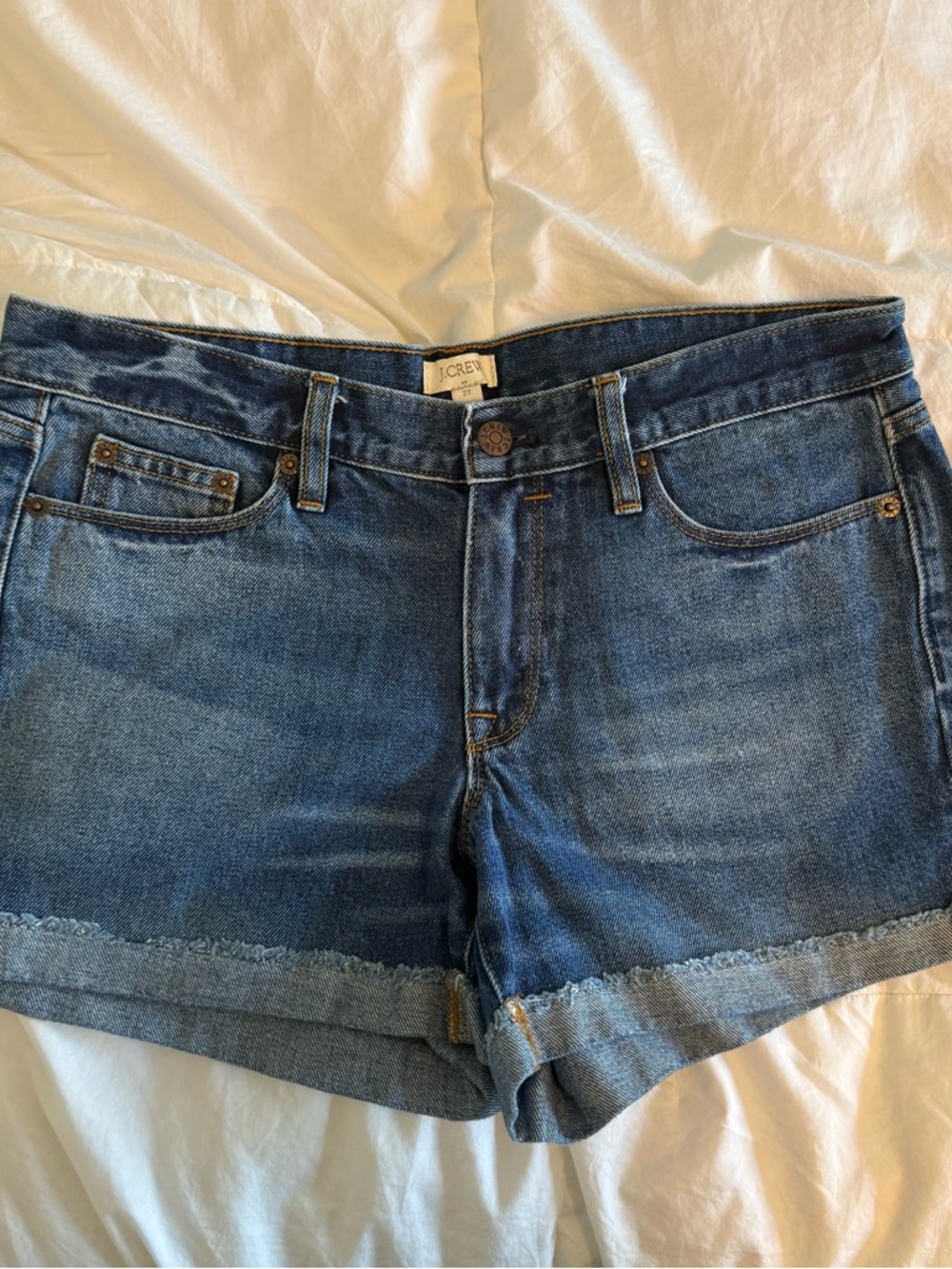 J.Crew Classic Roll-Cuff Denim Shorts